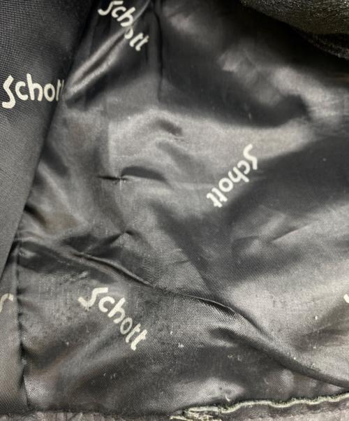 Schott（ショット）Schott (ショット) シングルライダースジャケット ブラック サイズ:SIZE 40の古着・服飾アイテム
