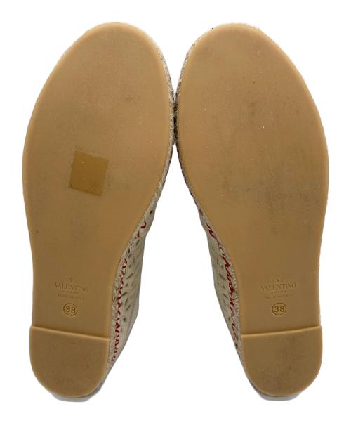 VALENTINO GARAVANI（ヴァレンティノ・ガラヴァーニ）VALENTINO GARAVANI (ヴァレンティノ・ガラヴァーニ) エスパドリーユ ベージュ サイズ:SIZE 38(約24㎝)の古着・服飾アイテム