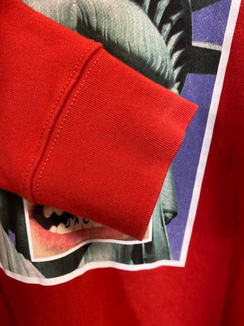 HEY REILLY（ヘイレイリー）HEY REILLY (ヘイレイリー) MARC JACOBS (マークジェイコブズ) プリントスウェットシャツ レッド サイズ:SIZE Sの古着・服飾アイテム