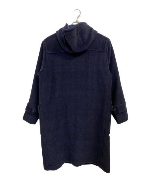 BEAUTY&YOUTH（ビューティーアンドユース）BEAUTY&YOUTH (ビューティーアンドユース) カットスパイラルチェックダッフルコート ネイビー サイズ:SIZE Mの古着・服飾アイテム