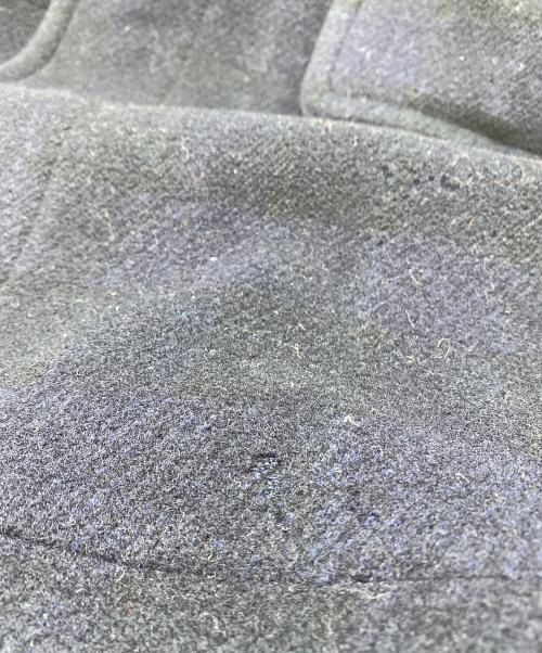 BEAUTY&YOUTH（ビューティーアンドユース）BEAUTY&YOUTH (ビューティーアンドユース) カットスパイラルチェックダッフルコート ネイビー サイズ:SIZE Mの古着・服飾アイテム