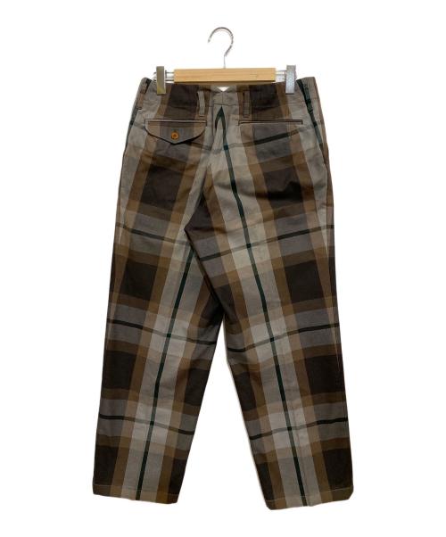 KOLOR（カラー）KOLOR (カラー) オックスフォードチェックワイドパンツ ベージュ サイズ:SIZE 2の古着・服飾アイテム