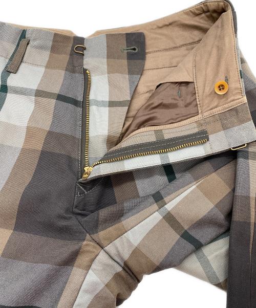 KOLOR（カラー）KOLOR (カラー) オックスフォードチェックワイドパンツ ベージュ サイズ:SIZE 2の古着・服飾アイテム