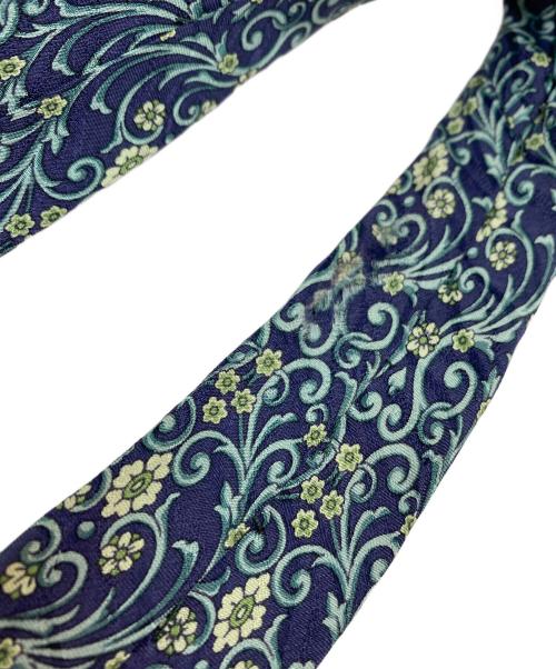 Christian Dior MONSIEUR（クリスチャンディオールムッシュ）Christian Dior MONSIEUR (クリスチャンディオールムッシュ) ヴィンテージボタニカル ネクタイ ネイビー サイズ:9.5ｃｍの古着・服飾アイテム