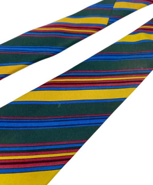 Christian Dior MONSIEUR（クリスチャンディオールムッシュ）Christian Dior MONSIEUR (クリスチャンディオールムッシュ) ヴィンテージマルチストライプネクタイ グリーン系 サイズ:無しの古着・服飾アイテム