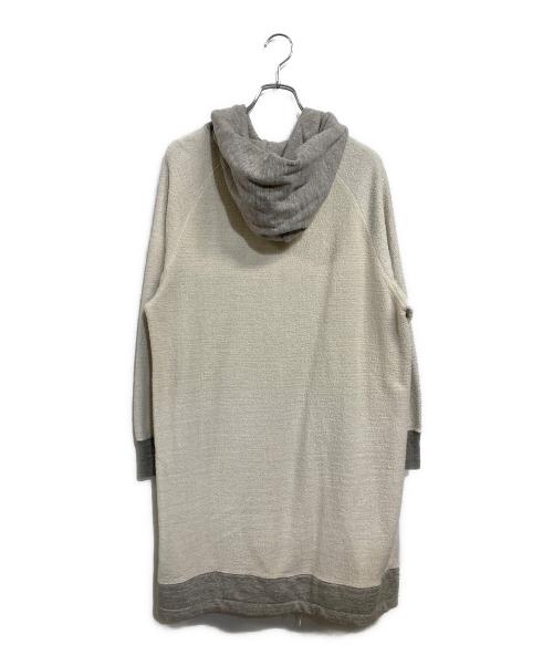orSlow（オアスロウ）orSlow (オアスロウ) フーディ ロングスウェット ワンピース ライトグレー×アイボリー サイズ:SIZE Freeの古着・服飾アイテム