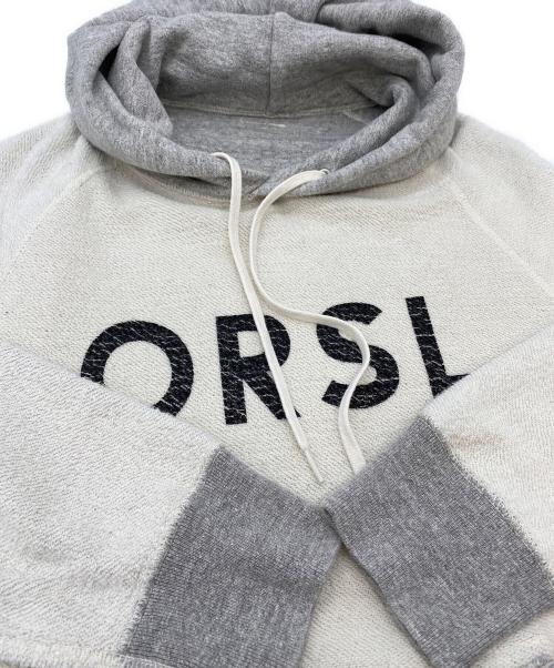 orSlow（オアスロウ）orSlow (オアスロウ) フーディ ロングスウェット ワンピース ライトグレー×アイボリー サイズ:SIZE Freeの古着・服飾アイテム