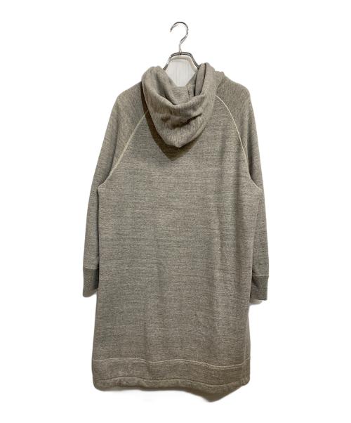 orSlow（オアスロウ）orSlow (オアスロウ) フーディ ロングスウェット ワンピース ライトグレー×アイボリー サイズ:SIZE Freeの古着・服飾アイテム