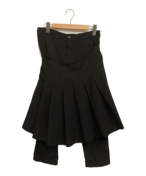 COMME des GARCONS（コムデギャルソン）COMME des GARCONS (コムデギャルソン) レイヤードスカートパンツ ブラック サイズ:SIZE Sの古着・服飾アイテム