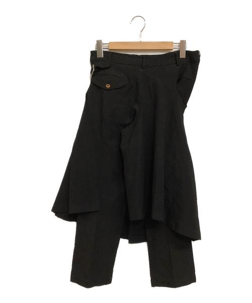 COMME des GARCONS（コムデギャルソン）COMME des GARCONS (コムデギャルソン) レイヤードスカートパンツ ブラック サイズ:SIZE Sの古着・服飾アイテム