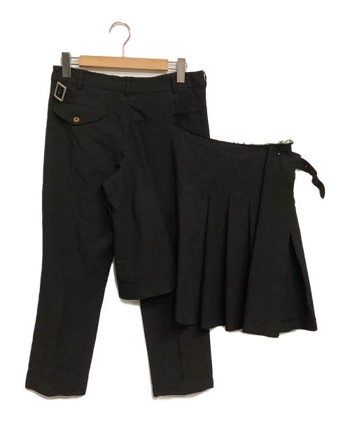 COMME des GARCONS（コムデギャルソン）COMME des GARCONS (コムデギャルソン) レイヤードスカートパンツ ブラック サイズ:SIZE Sの古着・服飾アイテム