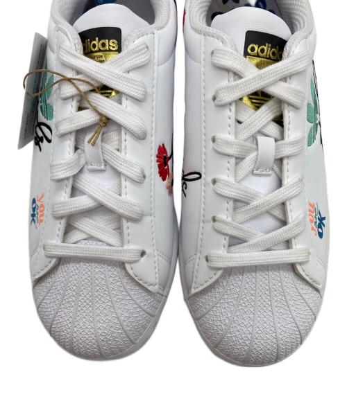 adidas Originals（アディダスオリジナル）adidas Originals (アディダスオリジナル) SUPER STAR PURE J ホワイト サイズ:24cm 未使用品の古着・服飾アイテム