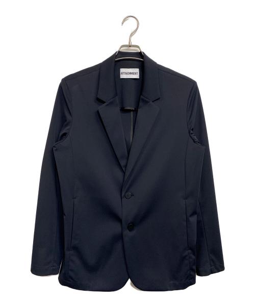 ATTACHMENT（アタッチメント）ATTACHMENT (アタッチメント) ルカマットツイスト2Bテーラードジャケット ブラック サイズ:SIZE 2の古着・服飾アイテム