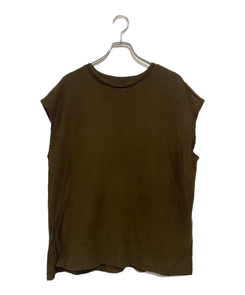 greychord（グレーコード）greychord (グレーコード) 半袖カットソー ブラウン サイズ:SIZE 1の古着・服飾アイテム
