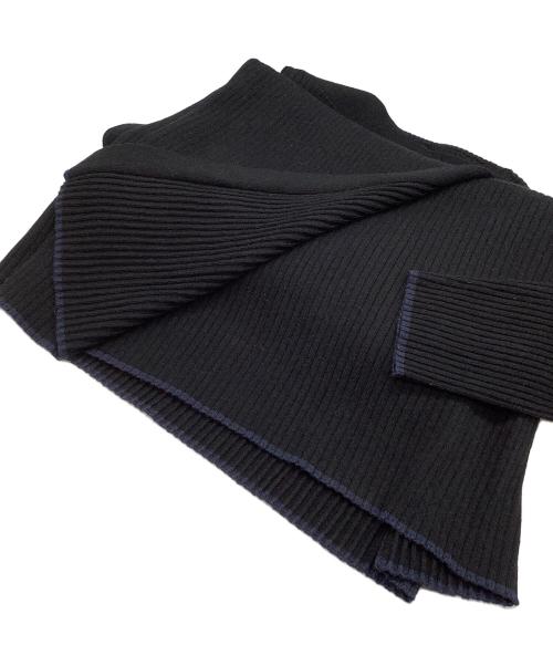 DRESSTERIOR（ドレステリア）DRESSTERIOR (ドレステリア) リブニットラップワンピース ブラック サイズ:SIZE 38の古着・服飾アイテム