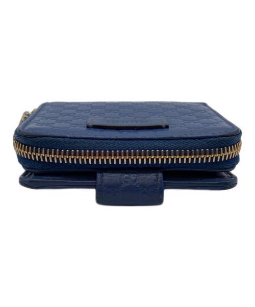 GUCCI（グッチ）GUCCI (グッチ) 2つ折り財布 ネイビーの古着・服飾アイテム