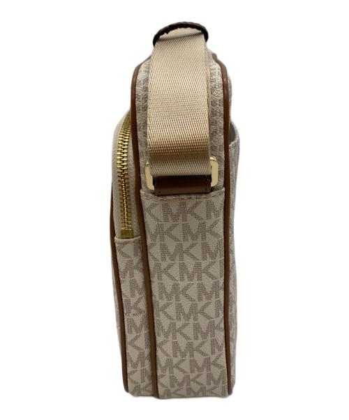 MICHAEL KORS（マイケル・コース）MICHAEL KORS (マイケルコース) ショルダーバッグ ブラウン×アイボリーの古着・服飾アイテム