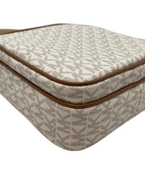 MICHAEL KORS（マイケル・コース）MICHAEL KORS (マイケルコース) ショルダーバッグ ブラウン×アイボリーの古着・服飾アイテム