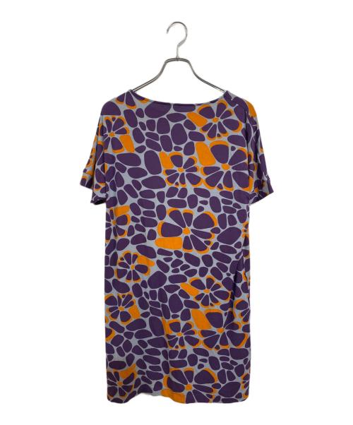 marimekko（マリメッコ）marimekko (マリメッコ) BOSSANOVA ワンピース パープル×オレンジ サイズ:Lの古着・服飾アイテム