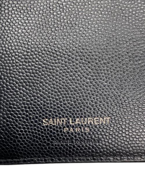 Saint Laurent Paris（サンローランパリ）Saint Laurent Paris (サンローランパリ) 2つ折り財布 ブラックの古着・服飾アイテム