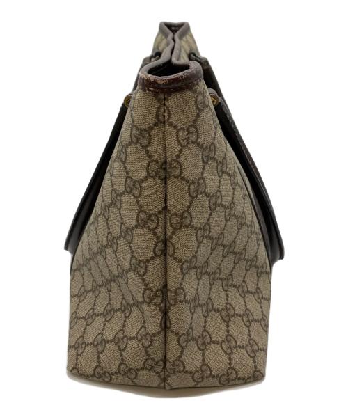 GUCCI（グッチ）GUCCI (グッチ) トートバッグ ブラウン×ベージュの古着・服飾アイテム