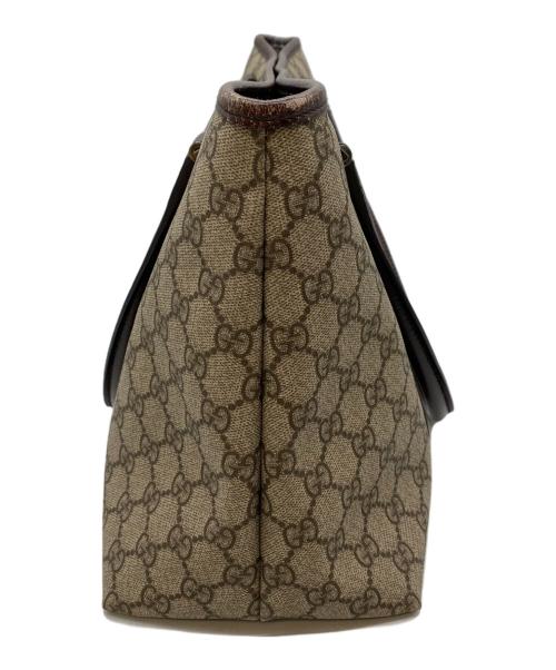 GUCCI（グッチ）GUCCI (グッチ) トートバッグ ブラウン×ベージュの古着・服飾アイテム