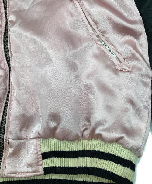 GANGSTERVILLE（ギャングスタービル）GANGSTERVILLE (ギャングスタービル) リバーシブル スーベニアジャケット ブラック×ピンク サイズ:SIZE Sの古着・服飾アイテム