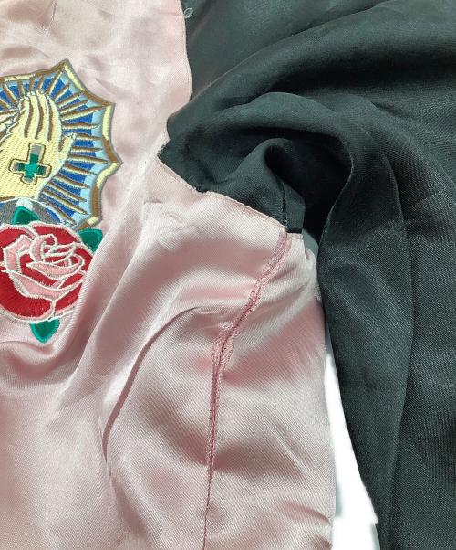 GANGSTERVILLE（ギャングスタービル）GANGSTERVILLE (ギャングスタービル) リバーシブル スーベニアジャケット ブラック×ピンク サイズ:SIZE Sの古着・服飾アイテム