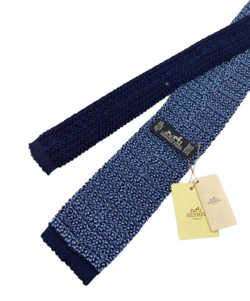 HERMES（エルメス）HERMES (エルメス) ニットネクタイ スカイブルー サイズ:　 未使用品の古着・服飾アイテム