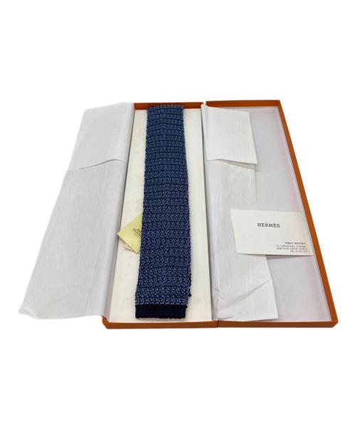 HERMES（エルメス）HERMES (エルメス) ニットネクタイ スカイブルー サイズ:　 未使用品の古着・服飾アイテム
