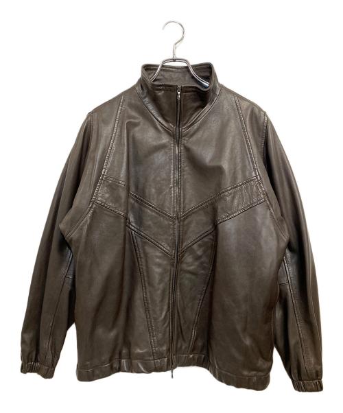 LIDnM（リドム）LIDnM (リドム) FADED SHEEP SKIN TRACK JACKET ブラウン サイズ:SIZE Sの古着・服飾アイテム