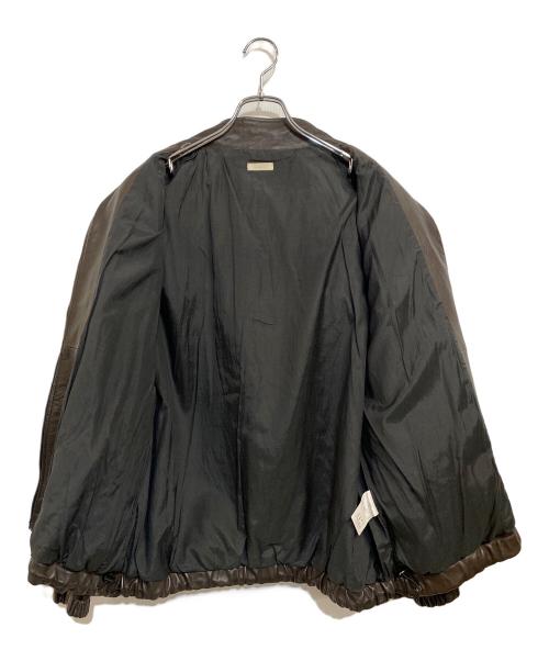 LIDnM（リドム）LIDnM (リドム) FADED SHEEP SKIN TRACK JACKET ブラウン サイズ:SIZE Sの古着・服飾アイテム
