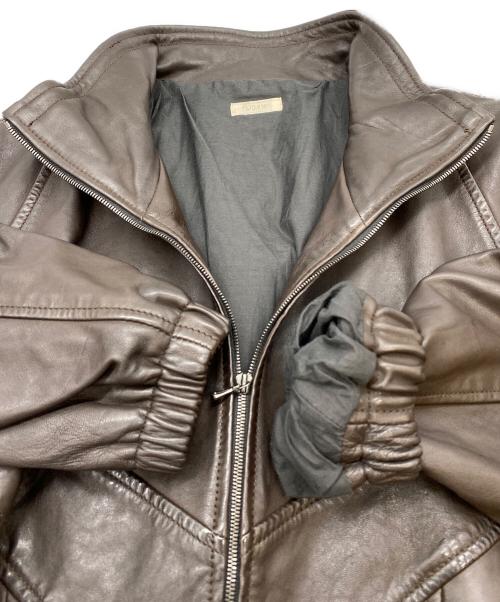 LIDnM（リドム）LIDnM (リドム) FADED SHEEP SKIN TRACK JACKET ブラウン サイズ:SIZE Sの古着・服飾アイテム