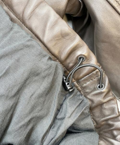 LIDnM（リドム）LIDnM (リドム) FADED SHEEP SKIN TRACK JACKET ブラウン サイズ:SIZE Sの古着・服飾アイテム