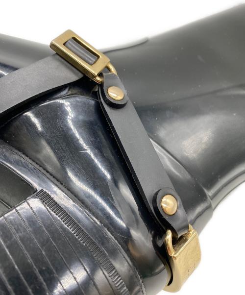 JIMMY CHOO（ジミーチュウ）JIMMY CHOO (ジミーチュウ) レインブーツ ブラック サイズ:36の古着・服飾アイテム