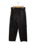 COMOLI (コモリ) ベルテッドデニムパンツ ブラック サイズ:1：30000円