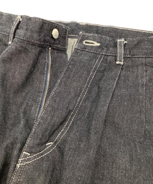 Graphpaper（グラフペーパー）Graphpaper (グラフペーパー) Colorfast Denim Two Tuck Pants インディゴ サイズ:1の古着・服飾アイテム