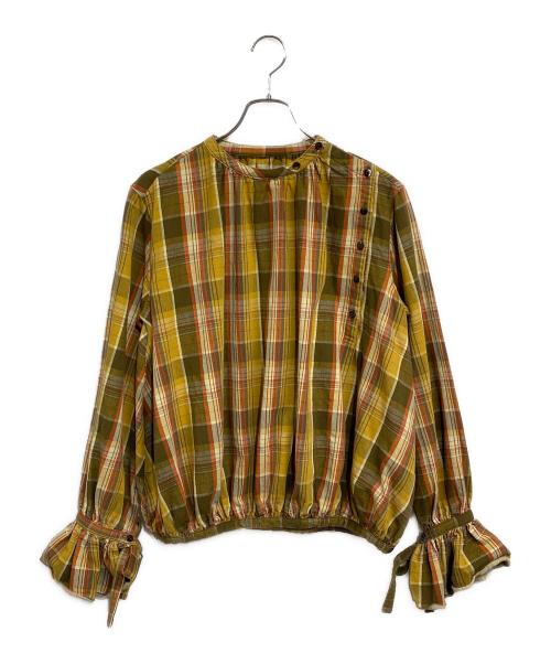 KAPITAL（キャピタル）KAPITAL (キャピタル) ヘビーネル プルオーバーブラウス イエロー×オレンジ サイズ:SIZE Sの古着・服飾アイテム