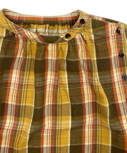 KAPITAL（キャピタル）KAPITAL (キャピタル) ヘビーネル プルオーバーブラウス イエロー×オレンジ サイズ:SIZE Sの古着・服飾アイテム