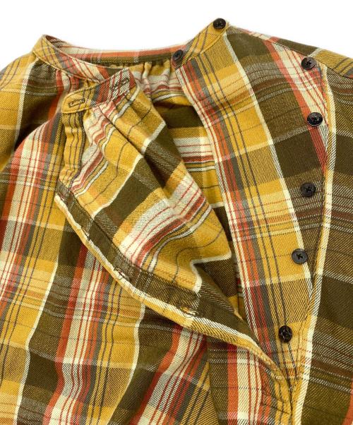 KAPITAL（キャピタル）KAPITAL (キャピタル) ヘビーネル プルオーバーブラウス イエロー×オレンジ サイズ:SIZE Sの古着・服飾アイテム