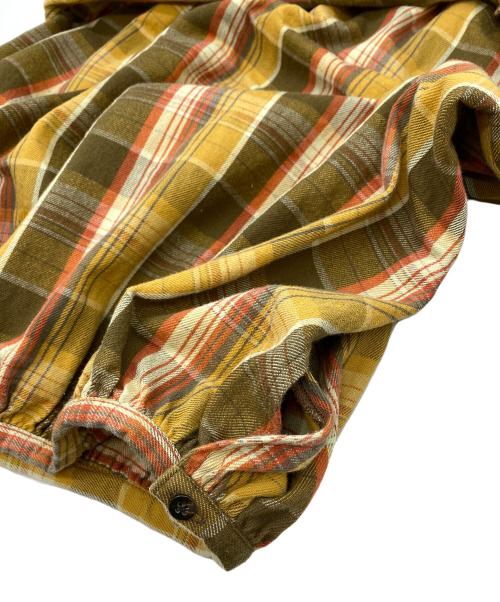 KAPITAL（キャピタル）KAPITAL (キャピタル) ヘビーネル プルオーバーブラウス イエロー×オレンジ サイズ:SIZE Sの古着・服飾アイテム