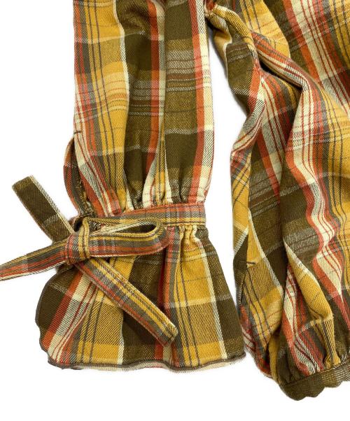 KAPITAL（キャピタル）KAPITAL (キャピタル) ヘビーネル プルオーバーブラウス イエロー×オレンジ サイズ:SIZE Sの古着・服飾アイテム