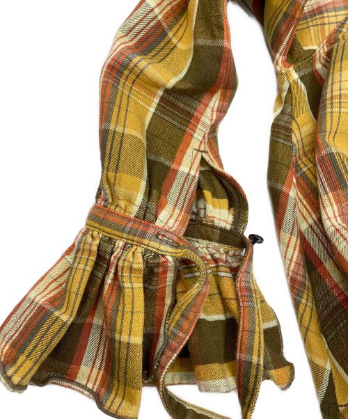 KAPITAL（キャピタル）KAPITAL (キャピタル) ヘビーネル プルオーバーブラウス イエロー×オレンジ サイズ:SIZE Sの古着・服飾アイテム