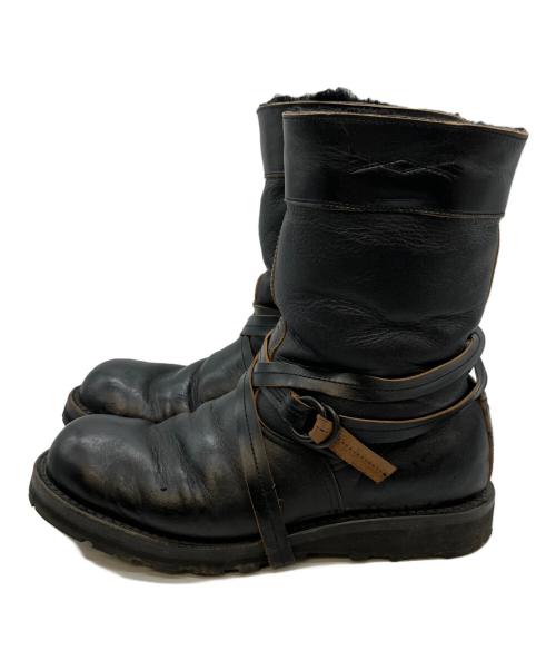 ROLLING DUB TRIO（ローリングダブトリオ）rolling dub trio (ローリングダブトリオ) MUSHMANS (マッシュマンズ) FARMER BOOTS ブラック サイズ:26.5㎝の古着・服飾アイテム