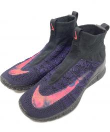 NIKE（ナイキ）の古着「FREE FLYKNIT MERCURIAL」｜ブラック×パープル