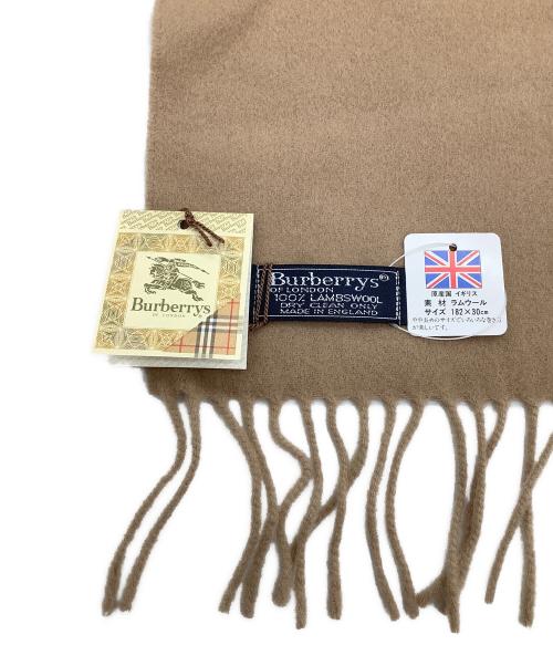 Burberrys（バーバリーズ）Burberrys (バーバリーズ) ヴィンテージラムウールマフラー ベージュ 未使用品の古着・服飾アイテム