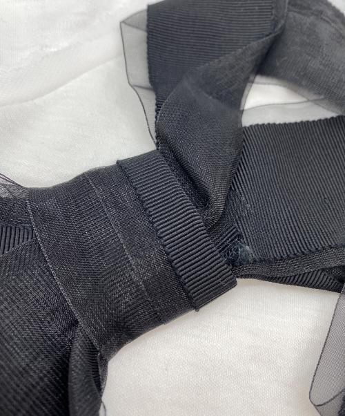 LANVIN en Bleu（ランバンオンブルー）LANVIN en Bleu (ランバンオンブルー) 半袖カットソー ホワイト×ブラック サイズ:SIZE 38 未使用品の古着・服飾アイテム