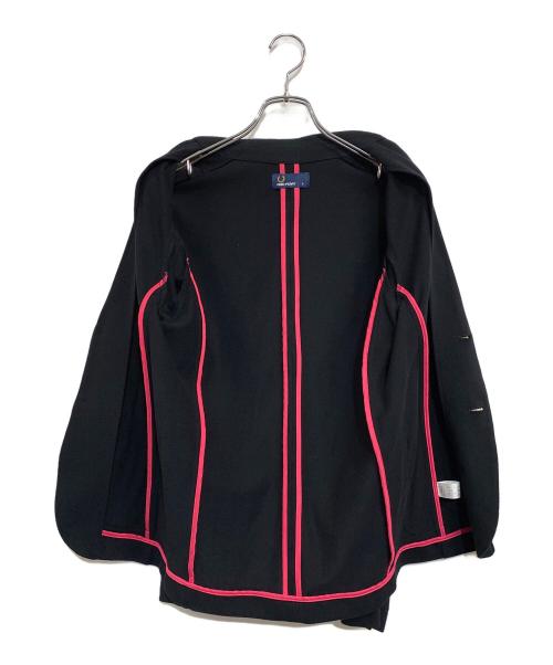 FRED PERRY（フレッドペリー）FRED PERRY (フレッドペリー) 鹿の子テーラードジャケット ブラック サイズ:SIZE Sの古着・服飾アイテム