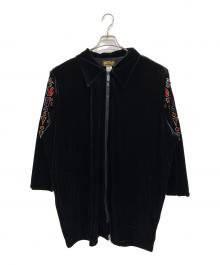 BOB MACKIE（ボブマッキー）の古着「80-90's ベロアジャケット」｜ブラック