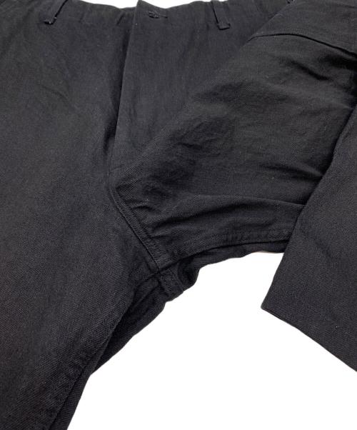 COMOLI（コモリ）COMOLI (コモリ) ブラックデニム B.D.U パンツ ブラック サイズ:SIZE 1 （S～M)の古着・服飾アイテム